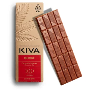 5mg Kiva ‘Milk’ Chocolate Bar 100mg THC total